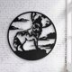 thumbnail image 3 of Escultura de pared de metal Decoraciones de pared modernas Adorno colgante Decorativo Arte bohemio Negro para el hogar Oficina Comedor, 3 of 7