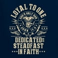 thumbnail image 6 of Wild Bobby, Loyal To One Dedicated Steadfast In Faith | Religious Bible Verse John 14:6 Inspirational/Christian Men Graphic Tank Top, Navy, Large, 6 of 6