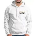 thumbnail image 2 of Sudadera Porsche 911 Blanco Automóvil Carreras Hoodie Unisex, 2 of 3