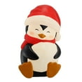 thumbnail image 1 of Holiday Time 24 in lighted blow mold sleeping penguin, outdoor Christmas decoration, black and white, 1 of 5