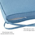 thumbnail image 3 of Greendale Home Fashions 18 x 18 in. Denim Outdoor Dining Seat Cushion (4 pack), 3 of 6