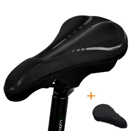 ALUCKY Bike Saddle Cover, Upgraded Bike Seat Cover Cushion for Outdoor Cycling, Spin Class-Super Breathable with Waterproof