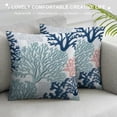 thumbnail image 3 of MLJA Beach Theme Body Pillow Cover,Nautical Blue Coral Ocean Marine Coastal,Pillow Case Protector with Zipper Decorative Soft Rectangle Bed Pillowcases for Bedroom,Couch,Home Gifts,Teal Blue, 3 of 5