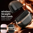 thumbnail image 1 of Sentmoon Travel Mini Wireless Hair Straightener Cordless USB Charging Compact Ceramic Low Damage Fast Heat Portable Flat Iron Comb Styler One Handed Touch U.S for Travel Daily Styling, 1 of 10