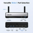 thumbnail image 5 of WAVLINK Dual Monitor USB C Dock, 10-in-1 Docking Station Wireless USB C Adapter with 4K&1080P HDMI, 100W Charging, Gigabit Ethernet for Windows Wireless Display(Dell/HP/Lenovo) & Wired for Mac, 5 of 8