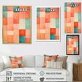thumbnail image 4 of Designart "Melodic Coral Cubes Shapes I" Abstract Shapes Floater Framed Canvas Prints, 4 of 5