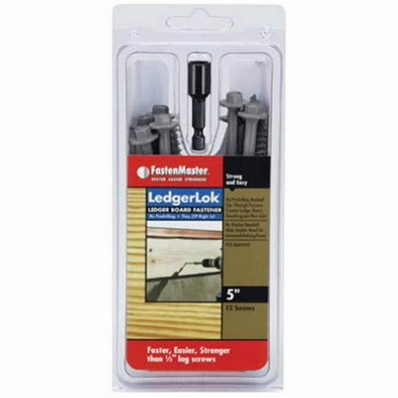 FastenMaster FMLL005-12 12 Pack- 5 in. Ledgerlok Screw