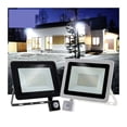 thumbnail image 2 of LED Floodlight PIR Motion Sensor White/Warm White IP66 Exterior Projector Spotlight SMD2835 Outdoor Lighting Floor Lamp ,Extraordinary Performance, 2 of 7