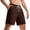Coffee, variant on Men's Casual Shorts Lightweight Breathable - Corduroy Drawstring Waist Cinched Sports Leisure Shorts Trendy Simple,Pink,S