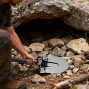 Heavy-Duty Multipurpose Hand Shovel, Thickened Outdoor Utility Spade for Camping, Fishing, Vehicle Emergency Gear, Ground Digging, Soil Loosening and Field Tasks