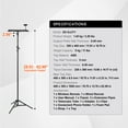 thumbnail image 5 of KFFKFF Projector Support, Laptop Stand Tripod with Variable Height ranging from 26.97 to 63 inches, Mobile Projector Tripod Stand featuring Tray & Flexible Phone Mount, suitable for Outdoor Cinema, 5 of 9