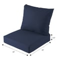 thumbnail image 6 of Better Homes & Gardens 24" x 24" Navy Outdoor Deep Seat Cushions (2-Piece), 6 of 9