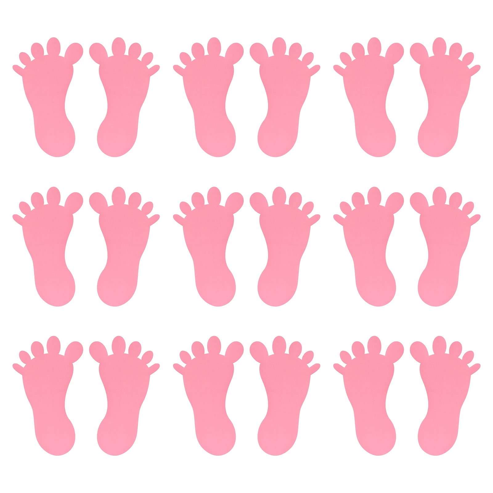 Uxcell Feet Spot Markers 4.72 x 9.45 Inch 9 Pair Foot Shaped Spot ...