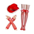 thumbnail image 1 of Sombrero de vaquero navideño con plumas para juegos de rol, fiestas, carnavales y disfraces, 1 of 9