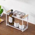 thumbnail image 3 of ZeusStorage Rack Load Bearing Anti-skid Large Capacity Double Layers Food Spices Holder for Home, 3 of 7