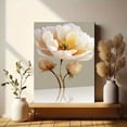 thumbnail image 6 of Qisvanset Creamy Yellow Peony Oil Painting Canvas Wall Art 15.75x11.81 Inches, 6 of 8