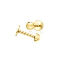thumbnail image 3 of Pure Collection by Ross-Simons 14kt Yellow Gold Ball Flat-Back Stud Earrings, Women's, Adult, 3 of 8