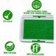 thumbnail image 5 of Accesorios de entrenamiento para perros Caja de arena para perros Colchoneta de entrenamiento para orinal Bandeja de malla de hierba sintética 3 capas Inodoro para mascotas para perros Uso en interior, 5 of 5