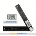 thumbnail image 6 of Digital Angle Finder Protractor, 2 In 1 Angle Finder Ruler With 7 Inch/200mm, Angle Measuring Tool For Woodworking/Carpenter/Construction/DIY Measurement, 6 of 10
