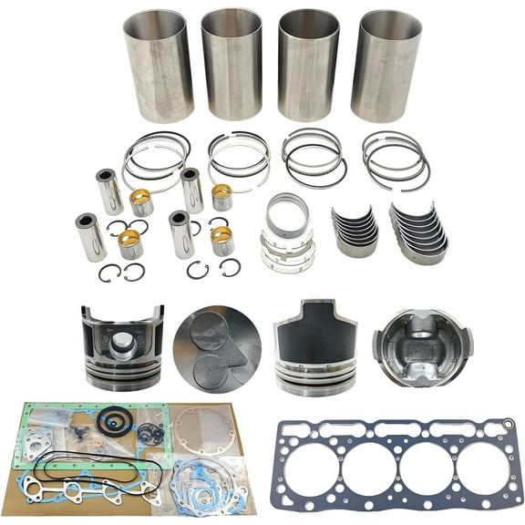 V1505 Engine Overhaul Rebuild Kit (No valve set) for Kubota V1505 V1505D V1505T Engine B2910 B3000 B3030 B3200 Bobcat Excavator 425 Skid Steer Loader S100