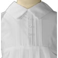 thumbnail image 2 of Boys Poly Cotton Christening Baptism Romper with Pin Tucking and Hat, 2 of 3