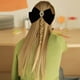 thumbnail image 2 of Lazos para el pelo de terciopelo Clips de cinta - Clásico Ponytail Barrettes, Negro Rojo, para Mujeres Niñas Fiesta, 2 of 3
