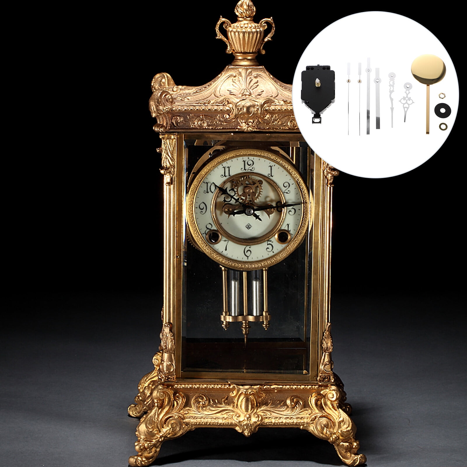 3 Sets Digital Wall Clock Pendulum Movement Sweep Accessories