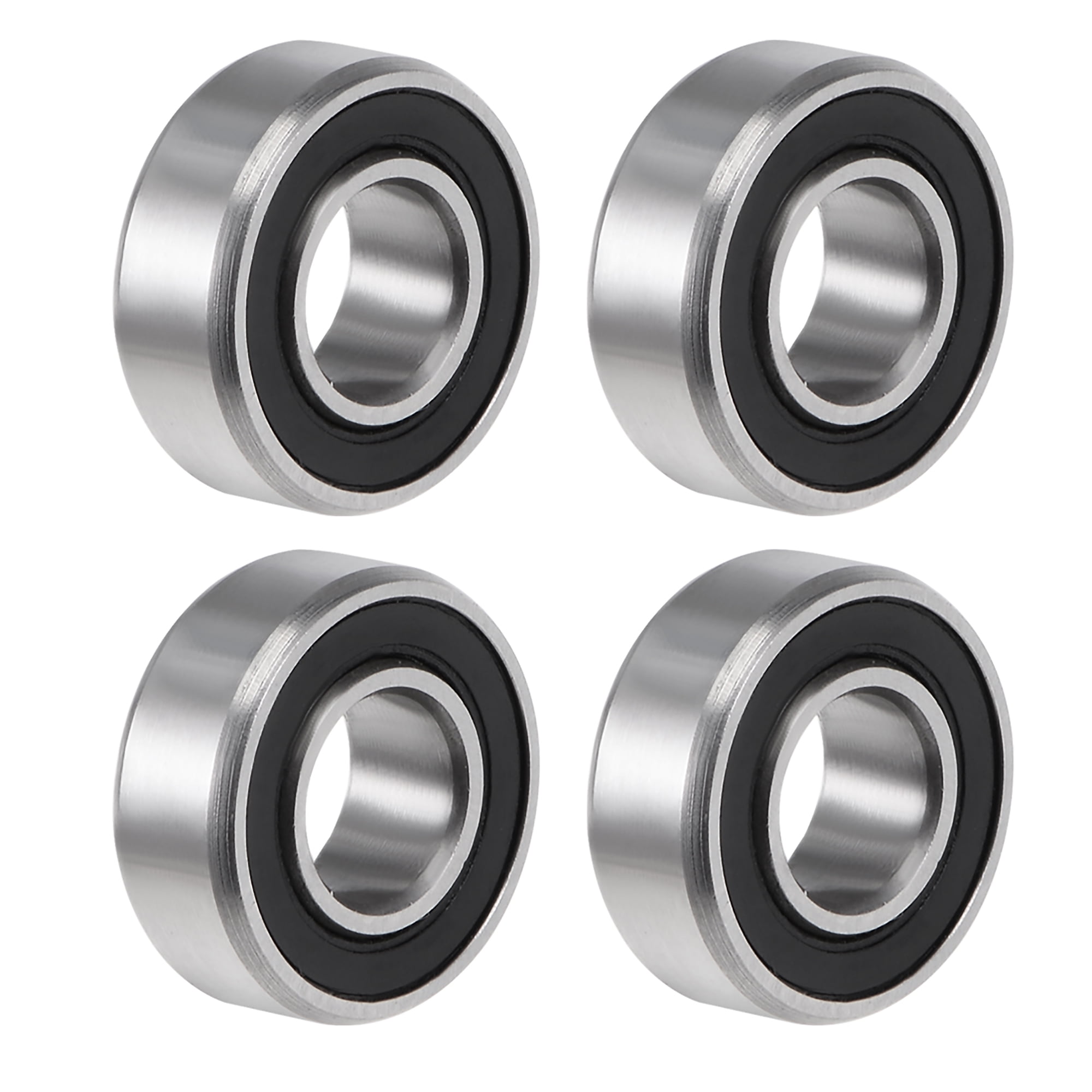 uxcell® MR128-2RS Deep Groove Ball Bearing 8x12x3.5mm Double Sealed ABEC-3 Bearings 4-Pack