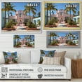 thumbnail image 4 of Designart "Pink House in Miami IV" Beachhouse Floater Framed Canvas Print, 4 of 7