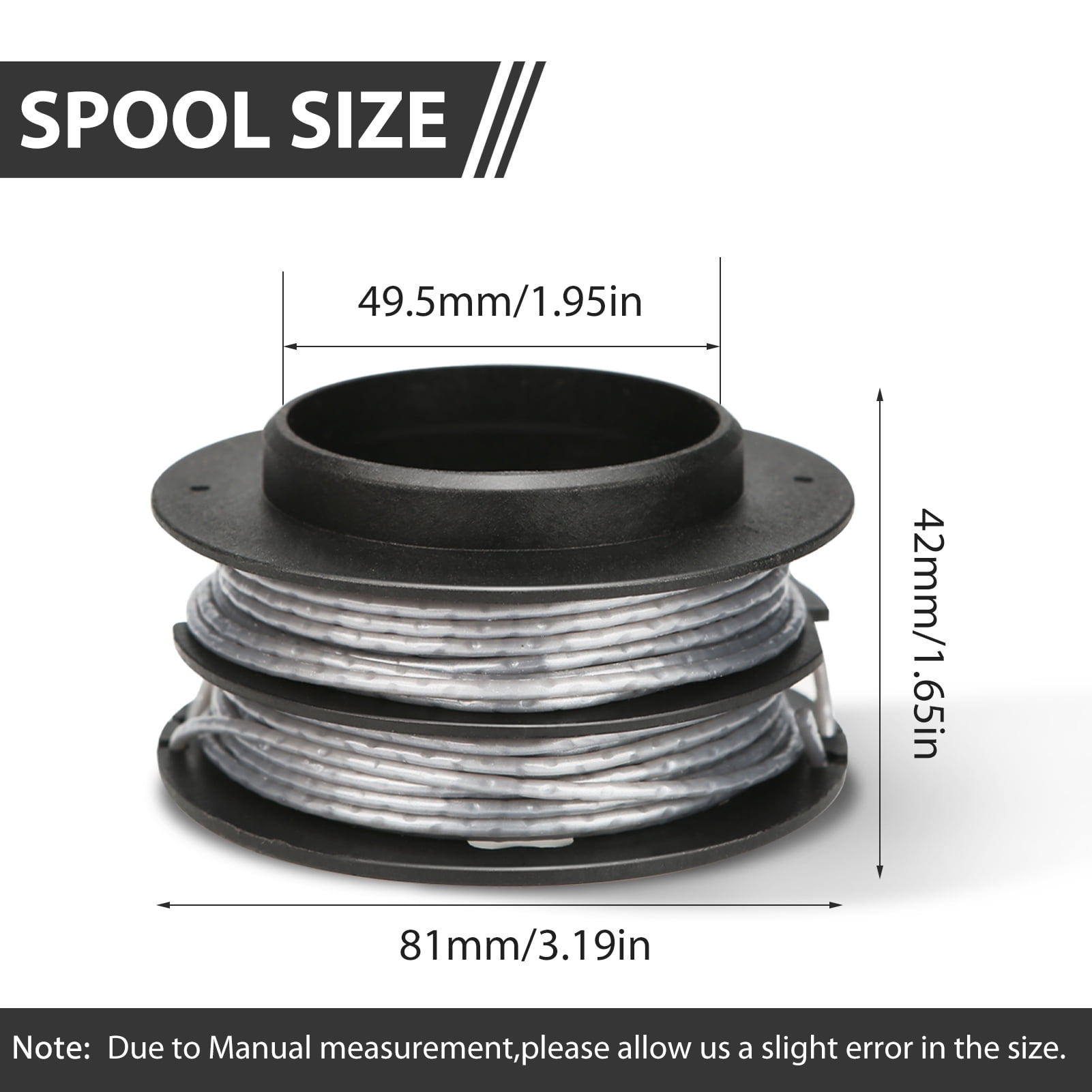 4 Stück Rasentrimmer-Spulen Für Kobalt KST 130X – 4,2 M Nylonfaden, 0,2 Cm Stärke, Ersetzt 0831145