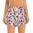 thumbnail image 4 of Lsque Abstract Leopard Print Printed Women's Running Shorts with Liner Pockets,Elastic Quick Dry Workout Athletic Gym Yoga Shorts,Womens High Waist Shorts-Small, 4 of 9