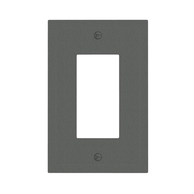 Cubierta decorativa para toma de corriente Oilbiexn gris carbón de 1 módulo