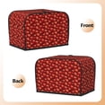 thumbnail image 3 of Yiaed Red Skulls 1 Print Two Slice Bread Machine Cover, Universal Size Kitchen Appliance Cover for Bread Machine,Bread Machine Cover, 3 of 7