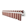 thumbnail image 3 of Awntech 20 Ft Maui Left Motorized Heavy Duty Patio Retractable Awning (240in x 9.25in x 120in), Burgundy/Tan Stripe, 3 of 8