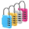 thumbnail image 1 of Wweixi 4 Pieces Password Padlock Small Size Locking Device Professional Combination Digit Code Lock Accessories Padlocks Devices, 1 of 1