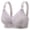 Gray GY36, variant on Womans Bras Women‘s Underwear Lace No Underwire Bras Solid Color Fashion Thin Brassiere Loose Everyday Wear Beige 36