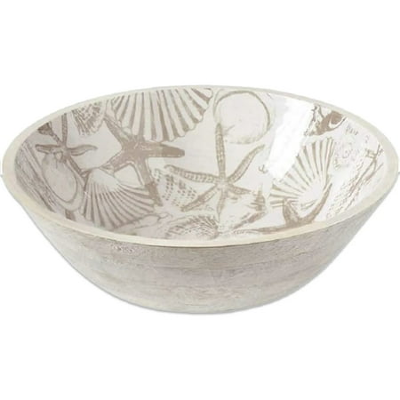 

Wood Enamel Shell Salad Bowl