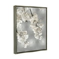 thumbnail image 4 of Stupell Industries Modern White Cherry Blossoms Botanical & Floral Painting Gray Floater Framed Canvas Art Print Wall Art, 17 x 21, 4 of 10
