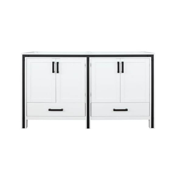 60 in. Ziva Bathroom Vanity Cabinet, White