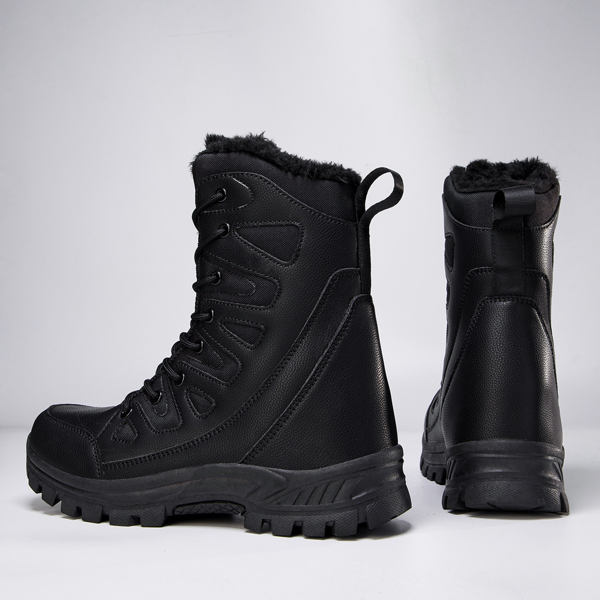 VOVORY Winter Warm Mens Snow Boots Male Lightweight Hiking Desert Boots Outdoor Sport Walking Shoes for Women