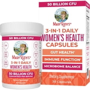 MaryRuth's 3-in-1 Daily Health Probiotic Supplement Women's Hormone Support Gut Health 50 Billion CFU Vegan 30 Count