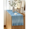 thumbnail image 5 of Table Runner 90 Inches Long for Kitchen Dining, Blue Dresser Scarf Farmhouse, Dining Table Decorations for Wedding/Parties, Modern Abstract Art Ombre Striped 13 x 90 In, 5 of 8