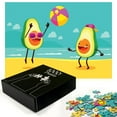 thumbnail image 2 of Ambesonne Avocado Jigsaw Puzzle Durable Cardboard, Summer Beach Volleyball, 1000 pcs, Multicolor, 2 of 5