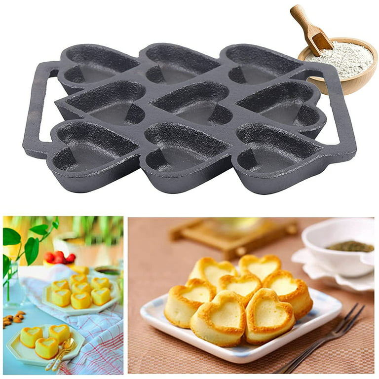 3Pcs Metal Pudding Molds Heart Cake Molds Non-stick Jelly Molds Metal  Pudding Pans