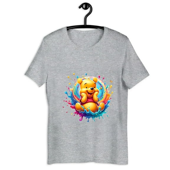 vintage Winnie The Pooh Cute Bear Short Sleeve Men's and Women's T Shirt up to Size 4XL-TH24663