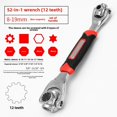 thumbnail image 1 of 52-in-1 Versatile Socket Wrench Kit with 8-in-1 Functionality, 360-Degree Rotation, 8-21mm Size Range, High-Quality Construction, Compact & Portable Design for Professional and DIY Repairs (Red-Black, 1 of 6