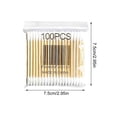 thumbnail image 3 of 10pcs Cotton Swabs & Q-Tips for Makeup Removal and Ear Cleaning, Soft Wood Stick Double-Tipped Sanitary Swabs, Household First Aid and Personal Hygiene Tool, Gentle for Skin and Wound Care, 3 of 3