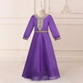 thumbnail image 5 of RUTAYY Children Girls Dress Long Sleeve V-Neck Party Gown Indoor Outdoor Activities Soft Comfortable Holiday Chic Dresses, 5 of 9
