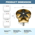 thumbnail image 5 of Wowow Glass Rinser for Kitchen Sink, Gold Stainless Steel Cup Washer for Sink, 360° Rotating Baby Bottle Washer, 5 of 6