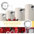 thumbnail image 4 of Valentine's Day Blackout Curtains for Bedroom, Red Truck Love Heart Roses Rustic Thermal Insulated Kitchen Drapes with Grommets, Light Blocking Window Treatment, 2 Panels 52" x 54", 4 of 7